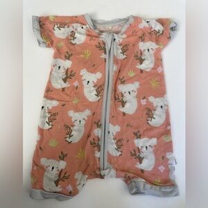 Little Sleepies - Orange Koalas Shorty 3-6 months